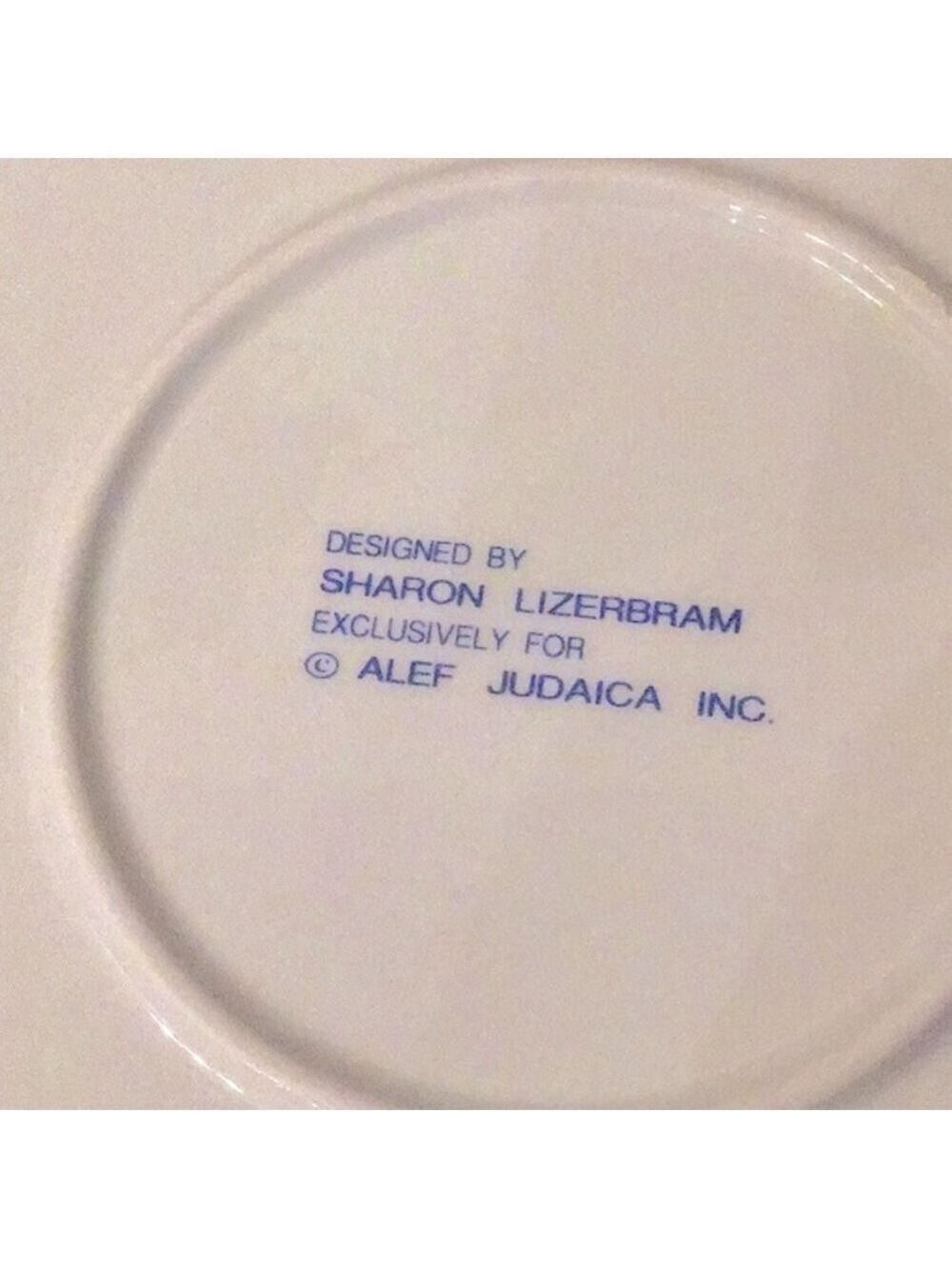 Stunning vintage Passover pink & blue Seder plate - Picture 7 of 7